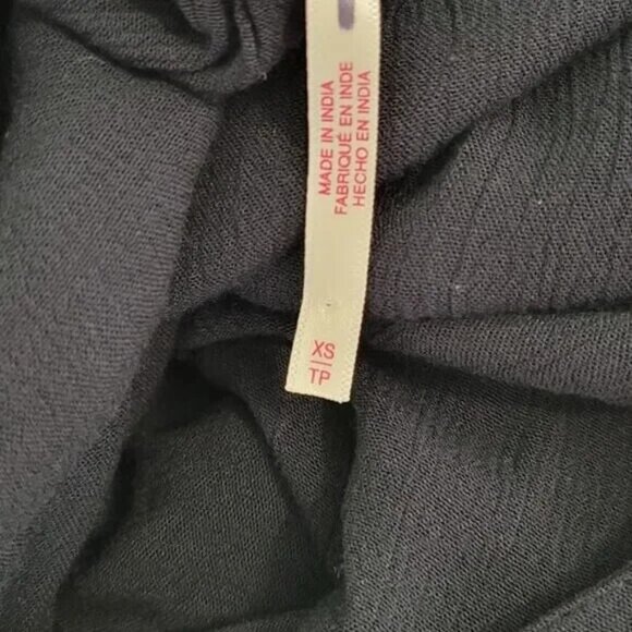 FREE PEOPLE Sea Me Maxi Dress Black Scoop Neck Open Back Sz XS  NEW - Picture 10 of 11